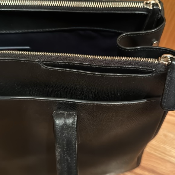 Tumi Leather Handbag - Black Canvas Coated - Picture 9 of 11